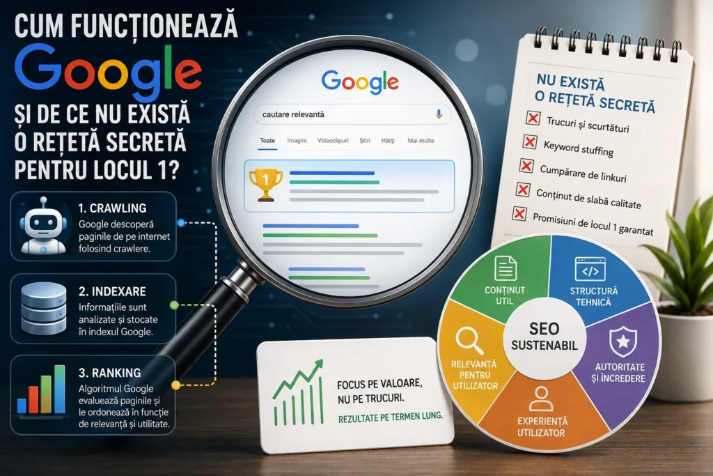 Cum funcționează Google și de ce nu există o rețetă secretă pentru locul 1? Cum funcționează Google și de ce nu există o rețetă secretă pentru locul 1